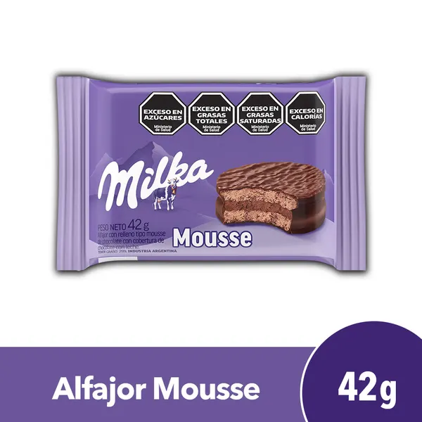 Alfajor Milka Simple Mousse 42 G.
